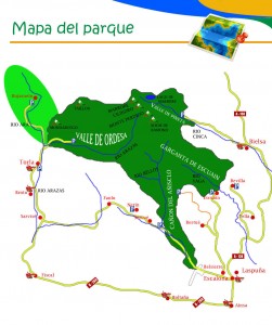 mapa parque nacional Ordesa y monte perdido