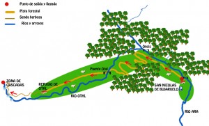 mapa ruta valle de otal